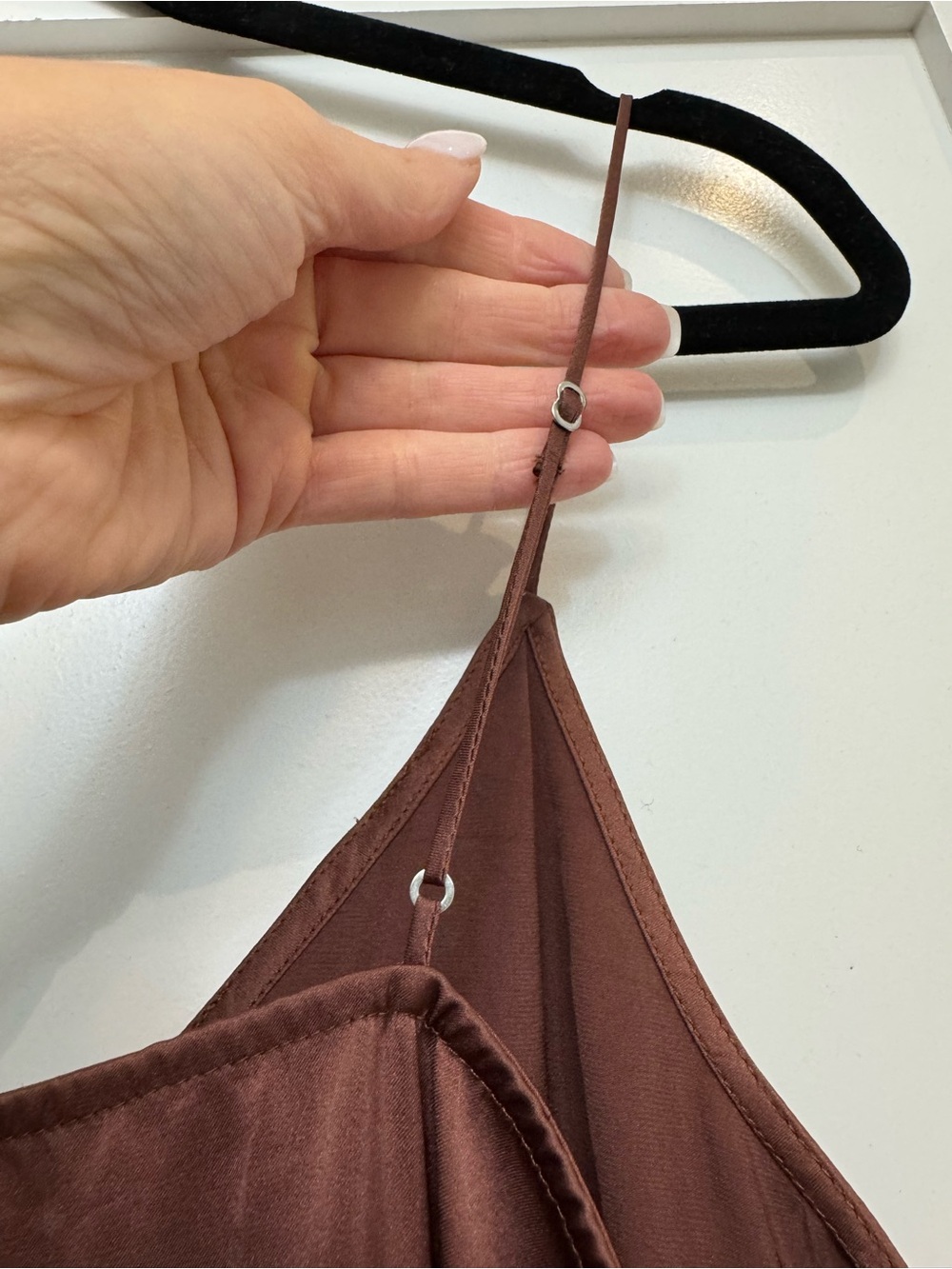 Wilfred Satin Slip Chemise in Dusty Mauve - Picture 6 of 7